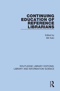 Front cover_Continuing Education Of Reference Librarians