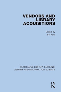 Couverture_Vendors And Library Acquisitions