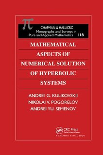 Front cover_Mathematical Aspects Of Numerical Solution Of Hyperbolic Systems