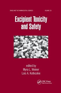 Front cover_Excipient Toxicity And Safety