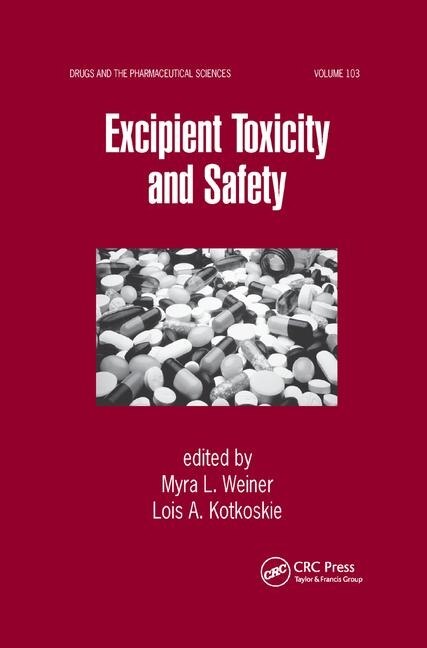 Front cover_Excipient Toxicity And Safety