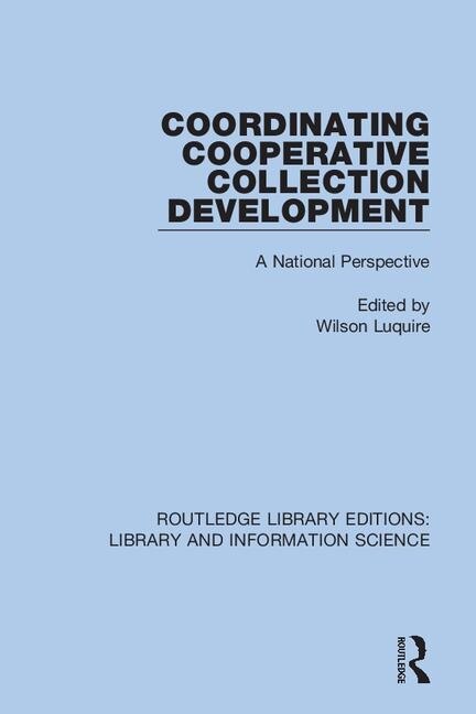 Front cover_Coordinating Cooperative Collection Development