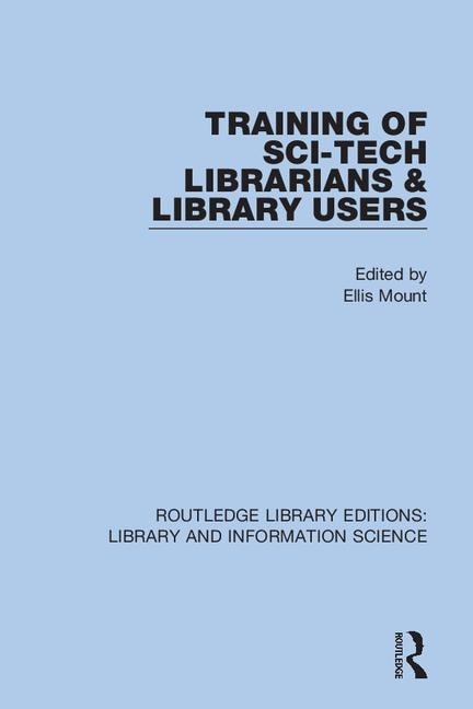 Front cover_Training Of Sci-tech Librarians And Library Users
