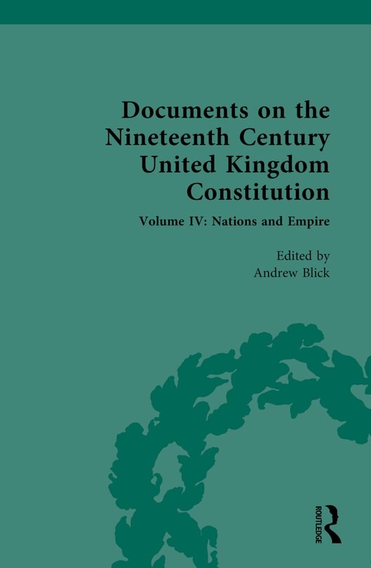 Couverture_Documents on the Nineteenth Century United Kingdom Constitution