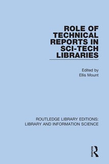 Couverture_Role Of Technical Reports In Sci-tech Libraries
