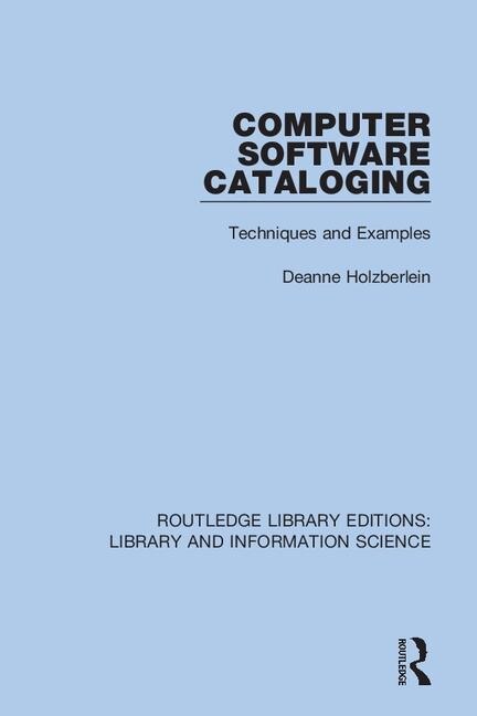 Front cover_Computer Software Cataloging