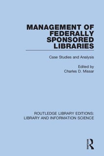 Front cover_Management Of Federally Sponsored Libraries