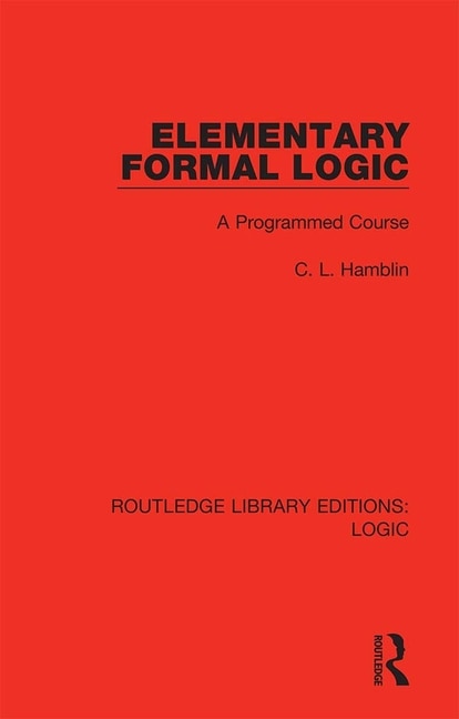 Front cover_Elementary Formal Logic