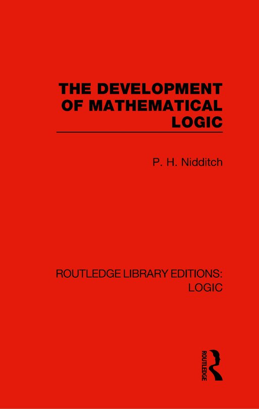 Front cover_The Development Of Mathematical Logic