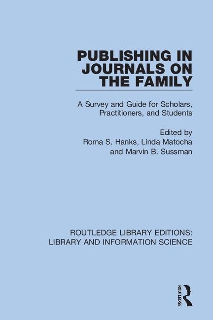 Front cover_Publishing in Journals on the Family