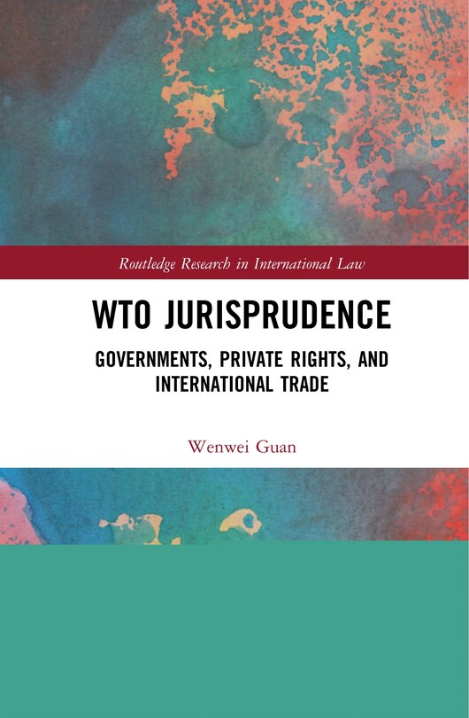 Front cover_Wto Jurisprudence