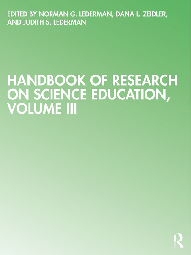 Front cover_Handbook of Research on Science Education