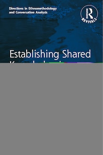 Couverture_Establishing Shared Knowledge In Political Meetings