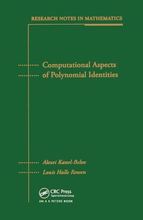 Couverture_Computational Aspects Of Polynomial Identities