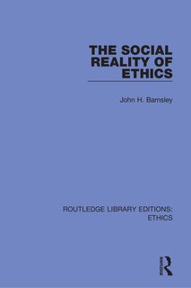 Front cover_The Social Reality of Ethics