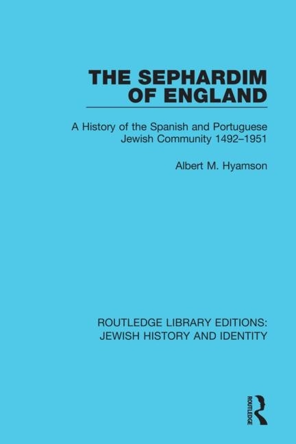 Front cover_The Sephardim Of England