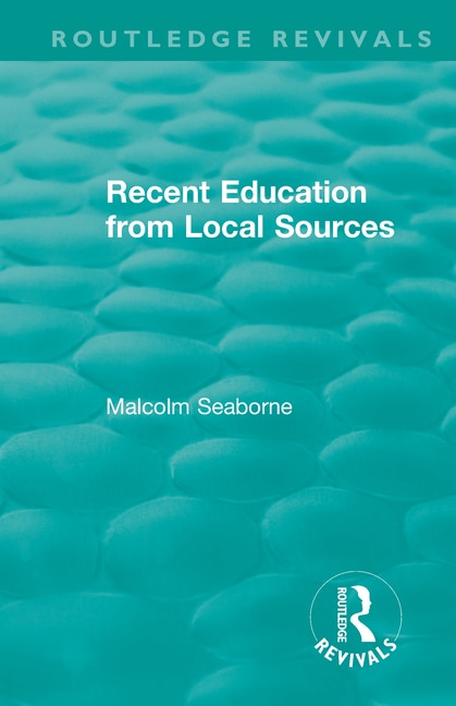 Couverture_Recent Education From Local Sources
