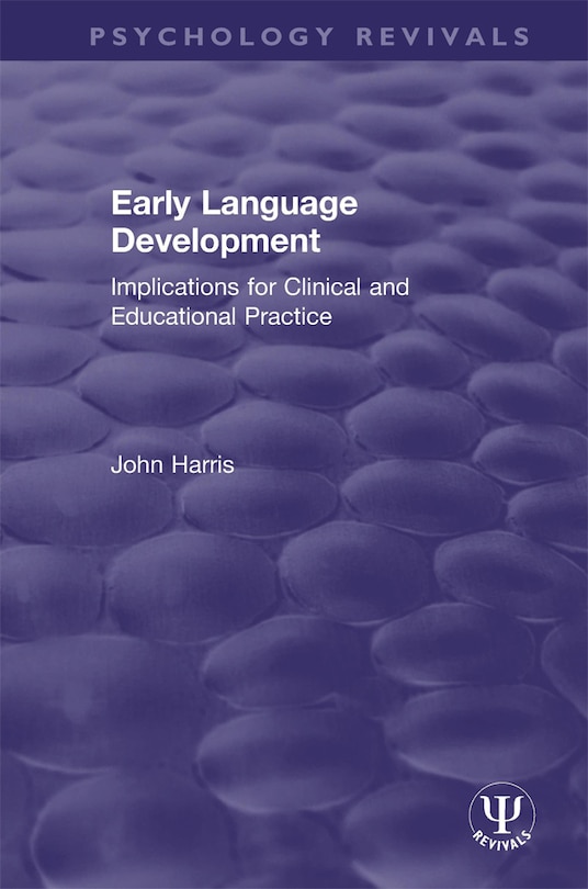 Couverture_Early Language Development