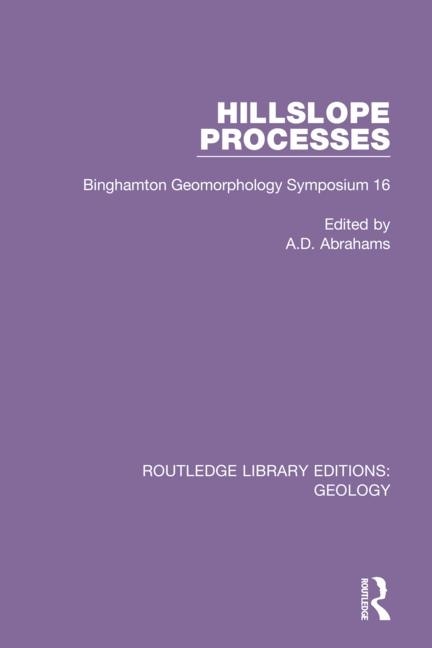 Front cover_Hillslope Processes