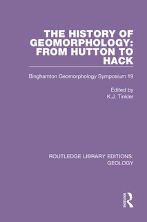 Front cover_The History Of Geomorphology