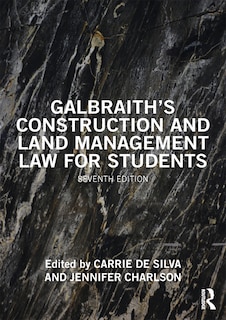 Couverture_Galbraith's Construction And Land Management Law For Students