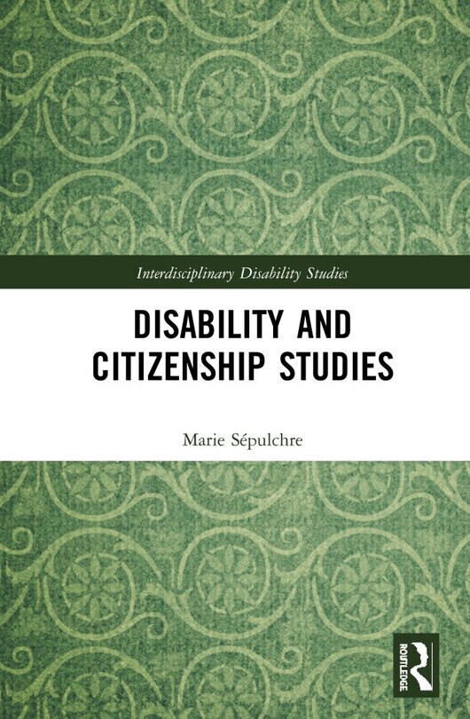 Front cover_Disability And Citizenship Studies