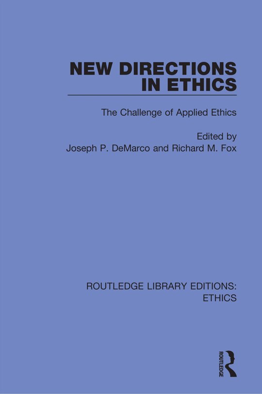 Front cover_New Directions In Ethics