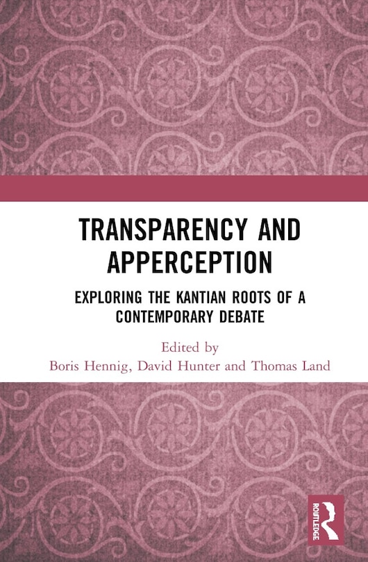 Front cover_Transparency And Apperception