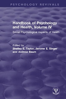 Couverture_Handbook of Psychology and Health, Volume IV