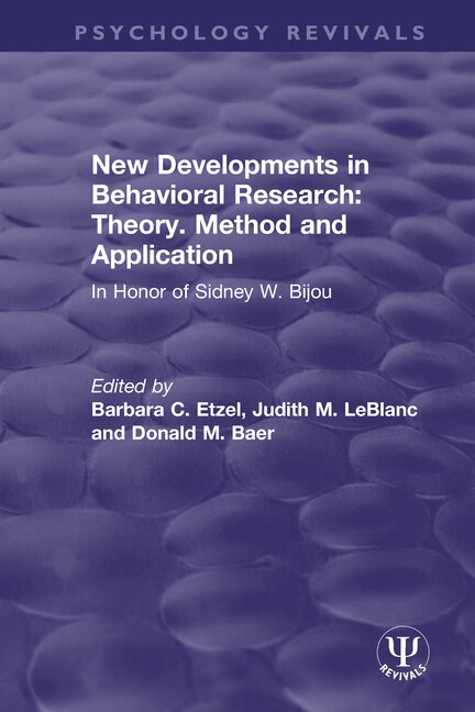 Couverture_New Developments In Behavioral Research