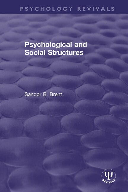 Couverture_Psychological And Social Structures