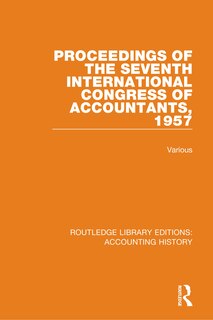 Front cover_Proceedings Of The Seventh International Congress Of Accountants, 1957