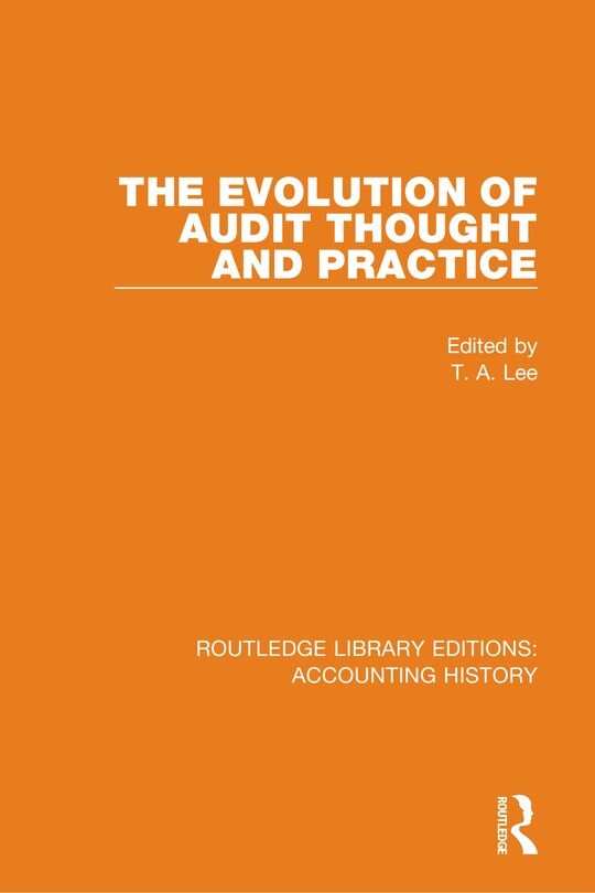 Couverture_The Evolution Of Audit Thought And Practice