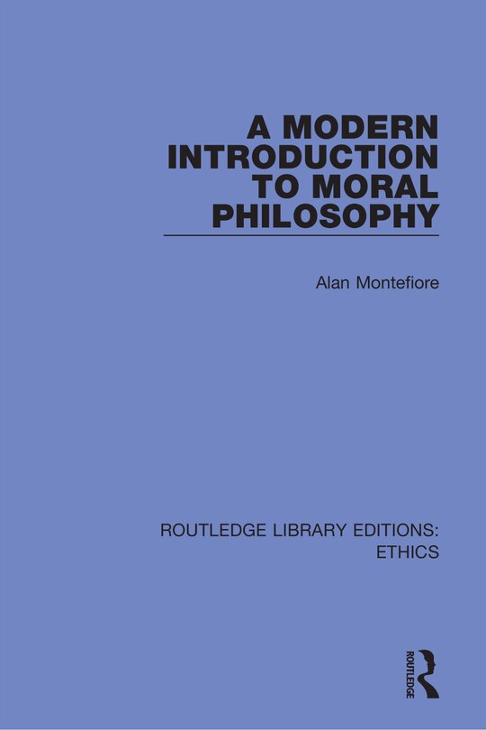 Couverture_A Modern Introduction To Moral Philosophy