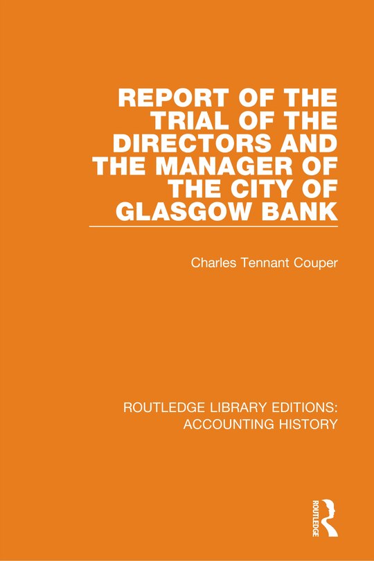 Front cover_Report Of The Trial Of The Directors And The Manager Of The City Of Glasgow Bank