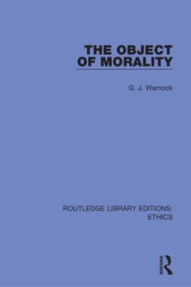 Couverture_The Object of Morality