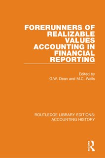 Couverture_Forerunners Of Realizable Values Accounting In Financial Reporting