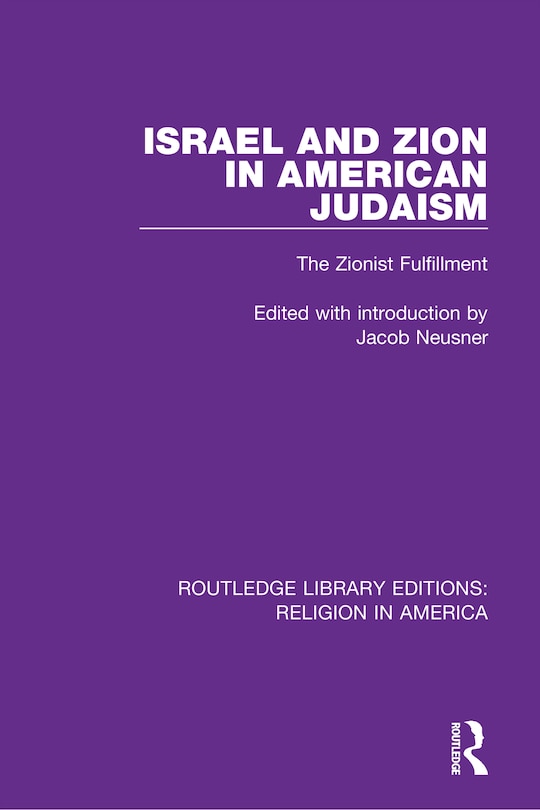 Front cover_Israel And Zion In American Judaism