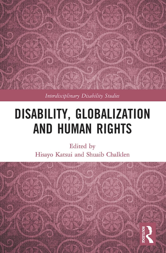 Front cover_Disability, Globalization and Human Rights