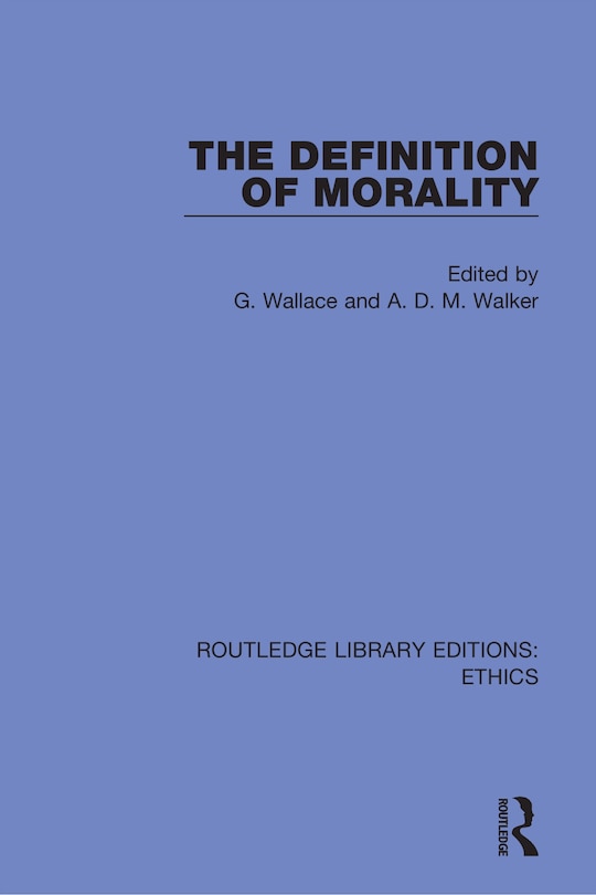 Front cover_The Definition Of Morality