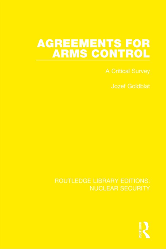 Front cover_Agreements For Arms Control