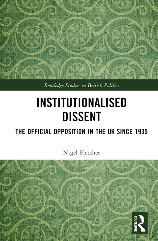 Front cover_Institutionalised Dissent