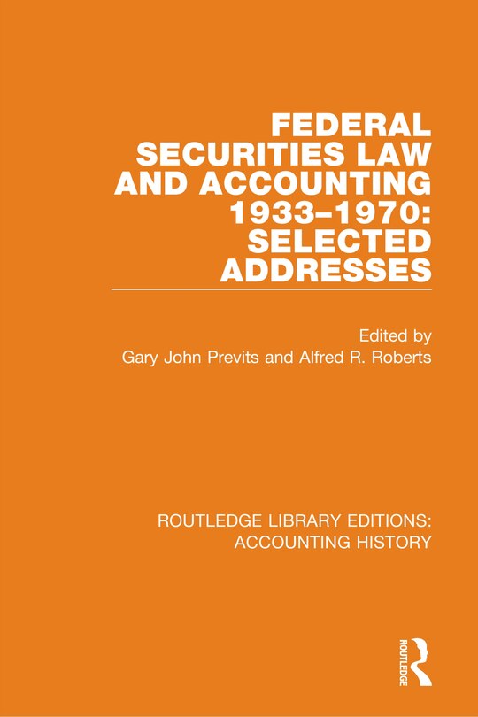 Front cover_Federal Securities Law And Accounting 1933-1970