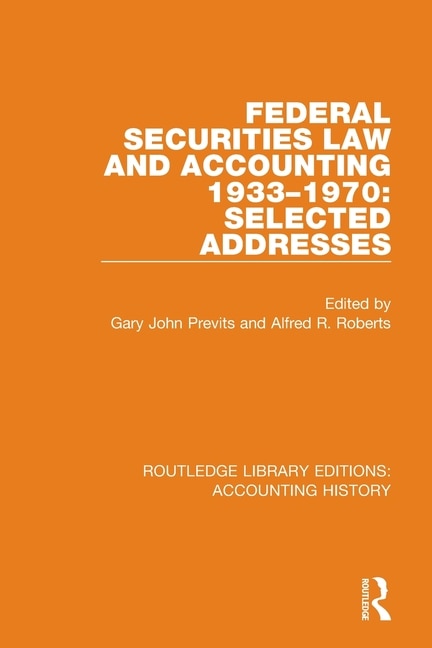 Front cover_Federal Securities Law And Accounting 1933-1970