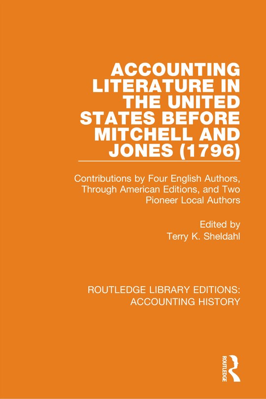 Couverture_Accounting Literature In The United States Before Mitchell And Jones (1796)