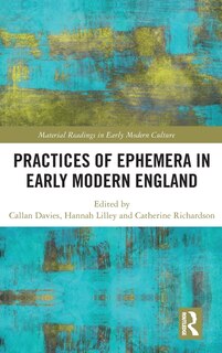 Couverture_Practices of Ephemera in Early Modern England