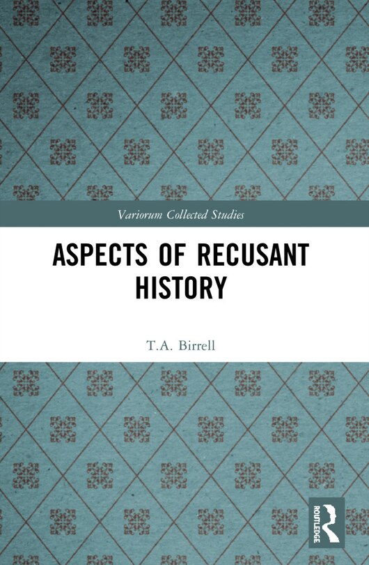Front cover_Aspects of Recusant History