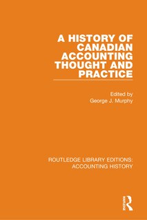 Front cover_A History Of Canadian Accounting Thought And Practice