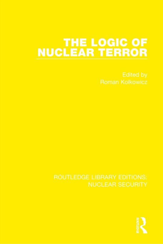 Couverture_The Logic of Nuclear Terror