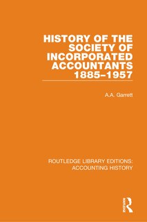 Front cover_History Of The Society Of Incorporated Accountants 1885-1957